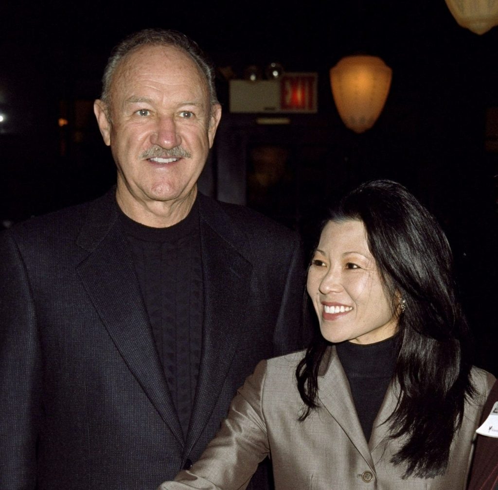 Betsy Arakawa and her husband, Gene Hackman promoting Gene's book Wake of the Perido Star in 1999